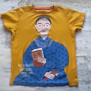 Piccolina Size 12 S/S Ruth Bader
Ginsburg Graphic Tee Yellow
